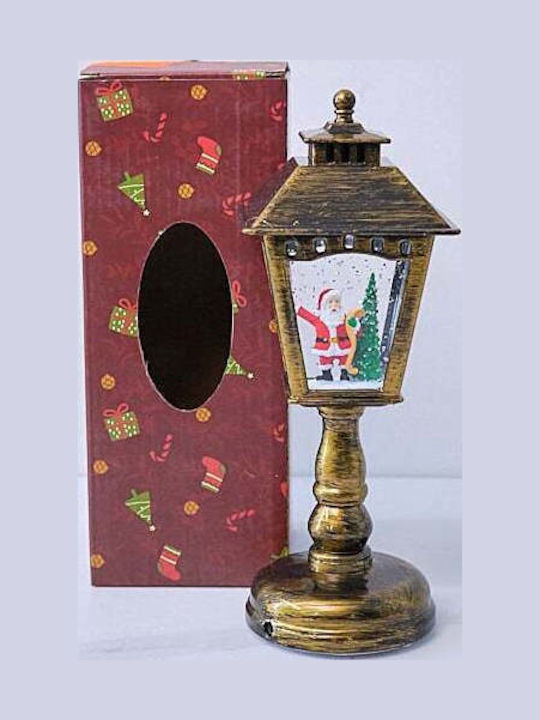 Ornament de Crăciun Lanternă Luminat cu Moș Crăciun 1buc