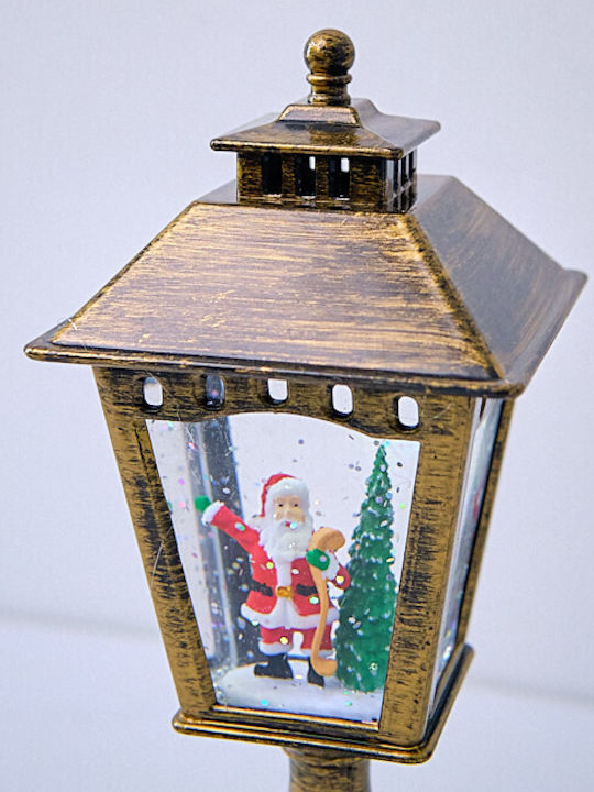 Ornament de Crăciun Lanternă Luminat cu Moș Crăciun 1buc
