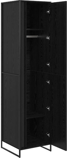 Doppeltür Kleiderschrank Black 50x50x200cm