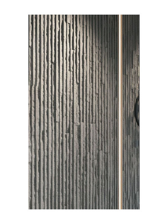 3D Πάνελ Τοίχου από Πλαστικό με Κόλλα Light Grey Γκρι 60x120εκ.