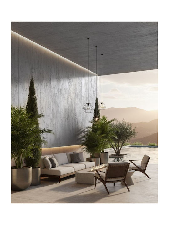 3D Стенен Панел С Лепило Сив 60x120см