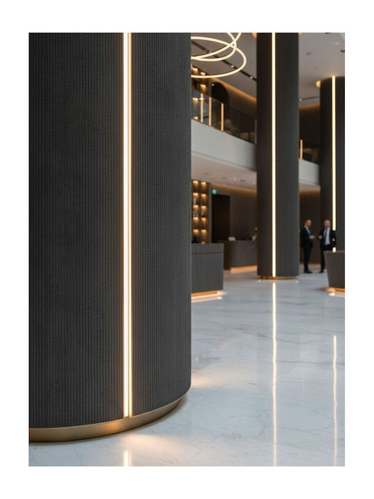 3D Wall Panels Plastic with Glue Gray 60x120cm