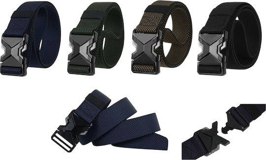 Men's Belt Lightweight Elastic Military Type Molle Tactical Width 4 cm Khaki Ksj317