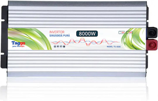 Taggo Invertor Auto Unda sinusoidală pură 8000W pentru Convertirea 12V DC în 220V AC