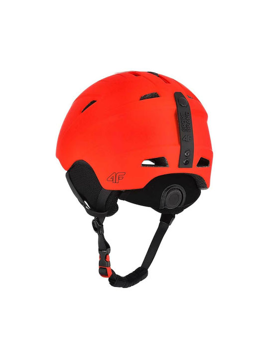 4F Men's Helmet for Ski & Snowboard Orange