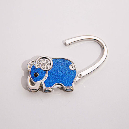 Sparkling Blue Elephant Bag Hook Sky Blue