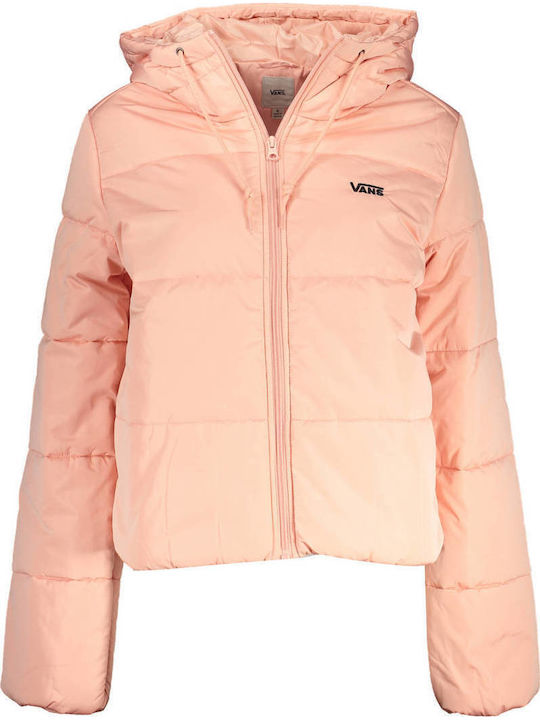 Kurz Damen Puffer Jacke für Winter Orange