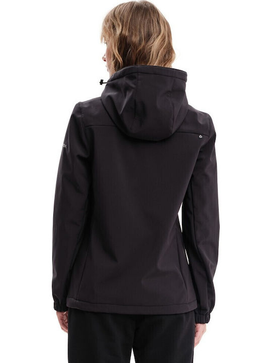 Women's Short Lifestyle Jacket for Winter Black