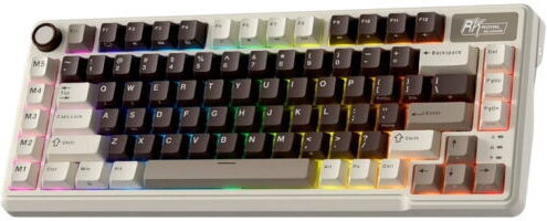 Royal Kludge RK-L75 Wireless Gaming Mechanical Keyboard 75% with Custom Cream switches and RGB lighting (English US) Multicolour