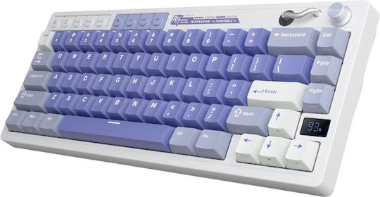 Royal Kludge M65 Wireless Gaming Mechanical Keyboard 60% with Custom Cream switches and RGB lighting (English US) Blue