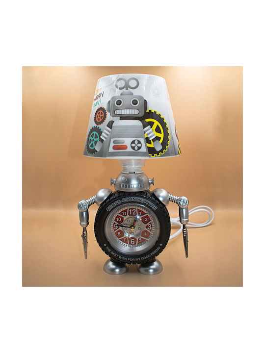 Factory Kinder Nachttischlampe Roboter Gray 29x10x7εκ.