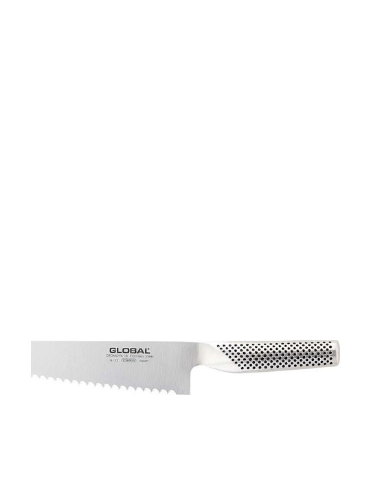 Global G-22 Bread Knife Cromova 18 Steel 20cm Serrated