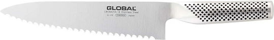 Global G-22 Bread Knife Cromova 18 Steel 20cm Serrated Global G-22 Bread Knife Cromova 18 Steel 20cm Serrated