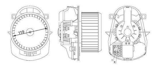 Вентилатор За Кабина Mahle Ab 258 000s