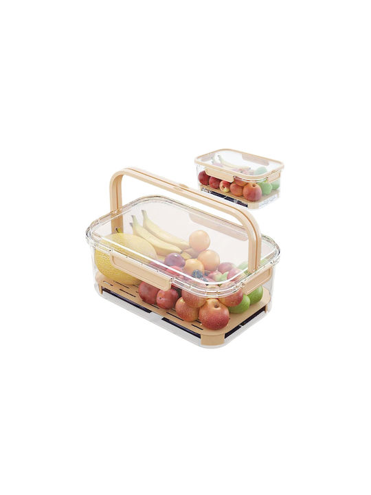 Verk Group Vază Utilizare Generală cu Capac Plastic Transparent 16x11.5cm 1 Bucată