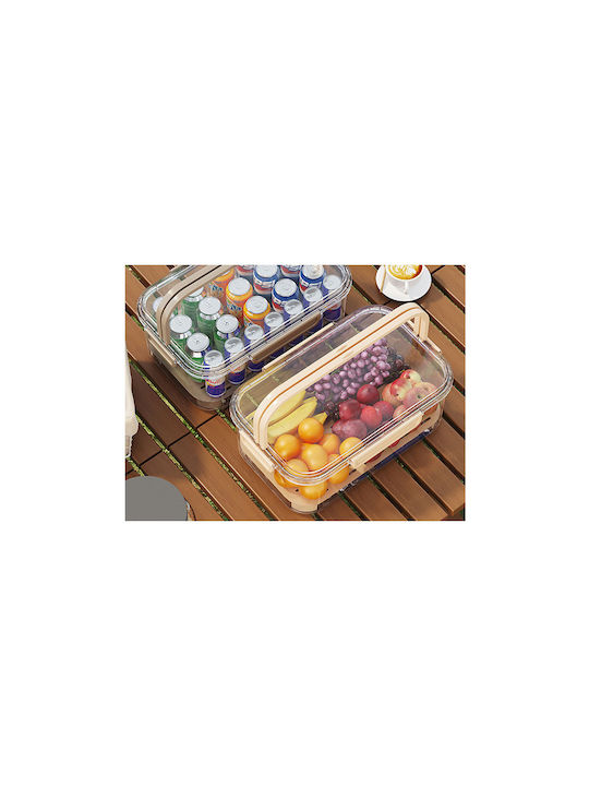 Verk Group Vază Utilizare Generală cu Capac Plastic Transparent 16x11.5cm 1 Bucată