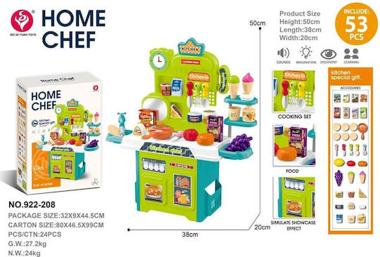Martin Toys Children's Kitchen Lights Sounds 53pcs
