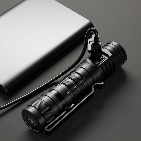Wuben Επαναφορτιζόμενος Φακός LED IP68 με Μέγιστη Φωτεινότητα 2000lm