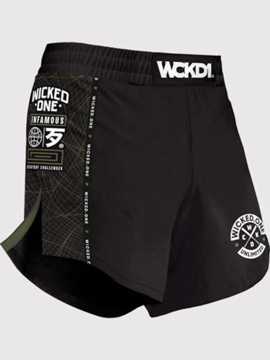 Wicked1 WK-MSEM-BK Σορτσάκι MMA Μαύρο