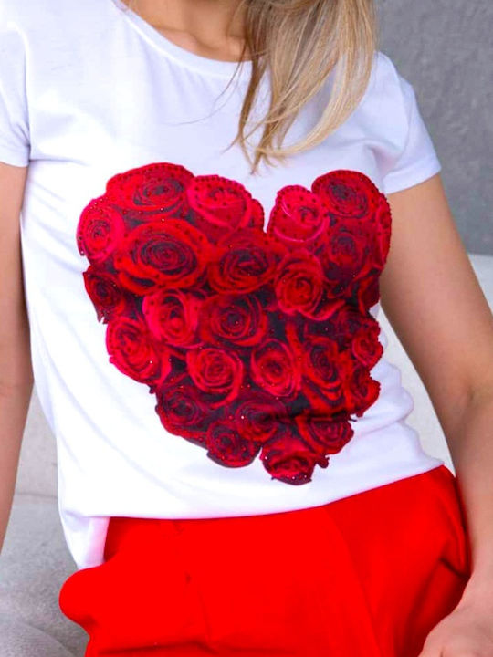Γυναικείο T-shirt Λευκό