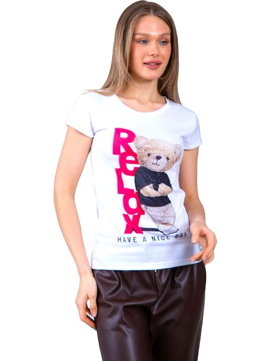 Bluza Damă Tricou Alb