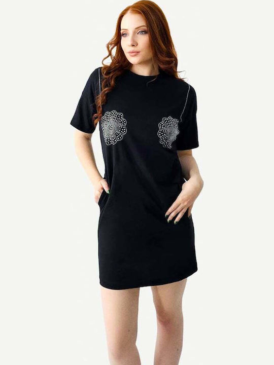 Kleid Ganztägig Schwarz