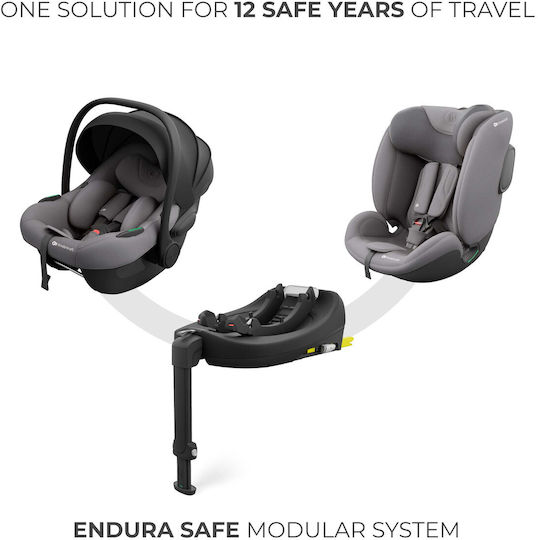 Kinderkraft База за бебешка седалка за кола Черен с Isofix