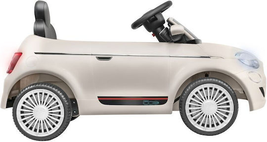 Fiat 500e Mașină Cu Un Loc Cu Telecomandă 12 Volți Bej Pentru 3+ Ani