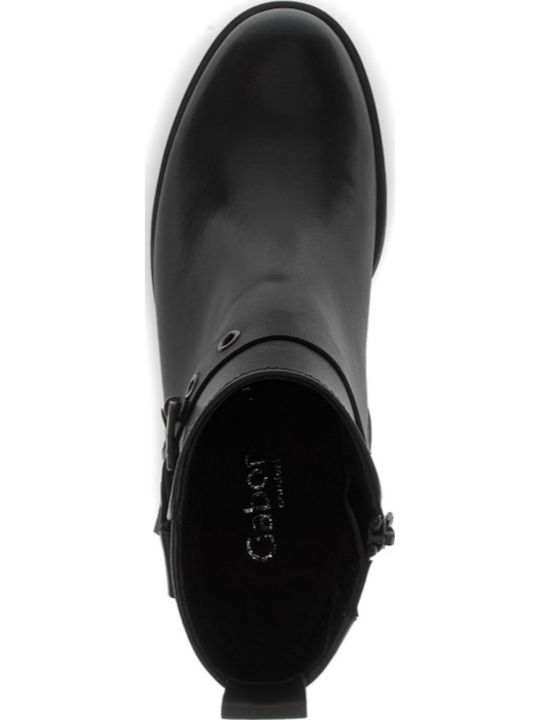 Anatomic Leather Women's Boots with Zipper Black