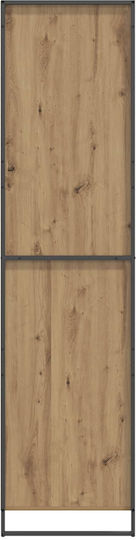 Einzeltür Kleiderschrank Walnut 50x50x200cm