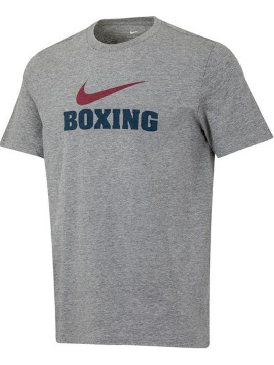 Nike Ανδρική Κοντομάνικη Μπλούζα APS309-074 για Boxing Γκρι