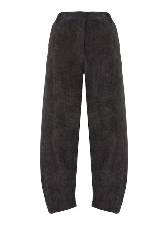 Damen Stoff Hose Carbon
