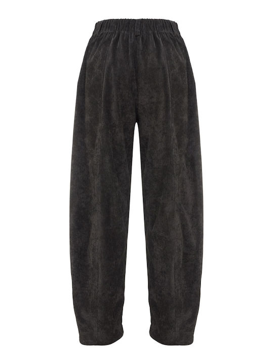 Damen Stoff Hose Carbon