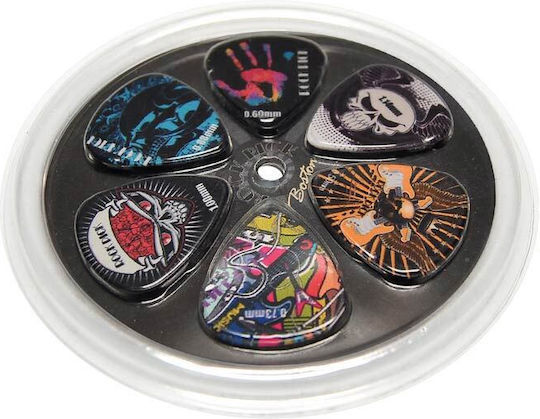 Brp6mix Boston Rock Picks 6-piece Pick Kit