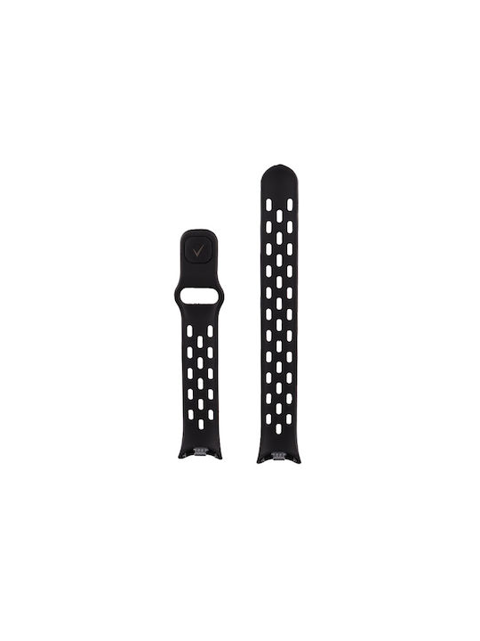Volte-Tel Λουράκι Σιλικόνης Μαύρο (Xiaomi Smart Band 8, 9, 10)