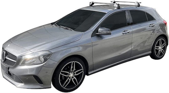 Set Car Roof Bars Iron Ends Logico Opel Grandland-x 2017 Peugeot 3008 2016 Load Capacity 50 Kg 112cm Cam