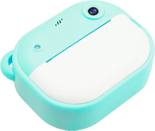 Smartic Cameră Pentru Copii Hd 1080p Rezoluție Baterie 1200mah Ecran 2.0 Inch Card Memorie 32 Gb Funcție Imprimare Instant Jocuri Incorporate Mp3 Mod Selfie Usb Type-c Turcoaz
