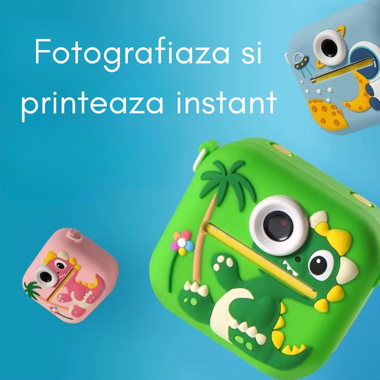Cameră Pentru Copii Smartic Full HD 1080p Rezoluție Baterie 800mAh Ecran 2.4 Inch Card Memorie 32 Gb Funcție Imprimare Instantă Un Joc Integrat 3 Role Imprimare Mp3 Mod Selfie 5
