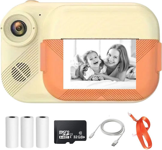 Cameră Pentru Copii Smartic Hd 1080p Rezoluție Baterie 1200mah Ecran 3.5 Inch Card Memorie 32 Gb Funcție Imprimare Instantanee Un Joc Integrat 3 Role de Imprimare Mp3 Mod Selfie 18 Megapixeli