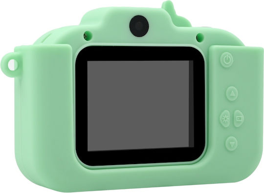 Cameră Pentru Copii Smartic Hd 1080p Rezoluție Baterie 600mah Ecran 2.4 Inch Card Memorie 32 Gb Jocuri Incorporate Mp3 Mod Selfie Usb Type-c Verde