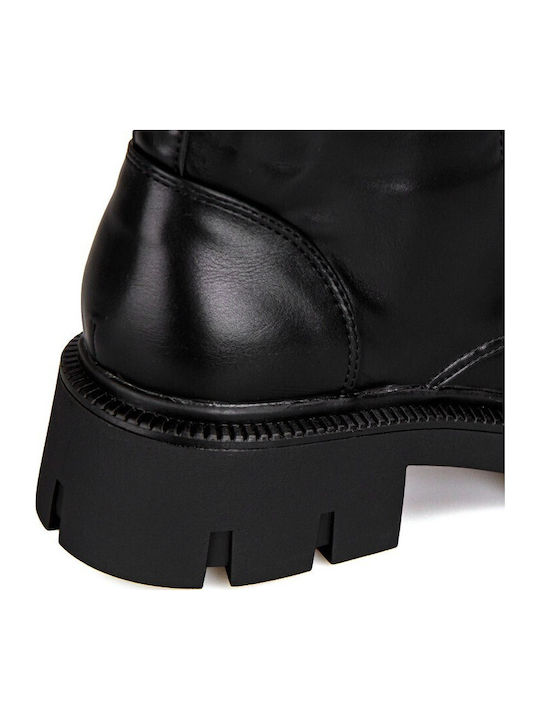 Women's Boots with Laces Black