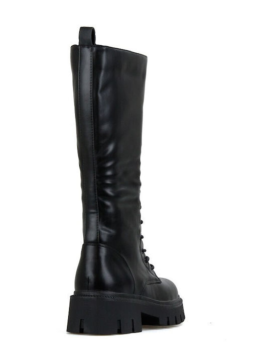Women's Boots with Laces Black