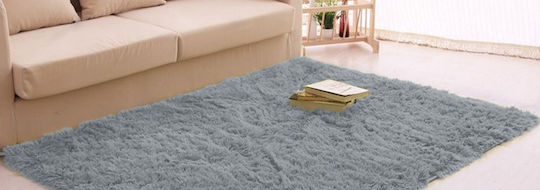 Dicker, dichter, weicher, flauschiger Wohnzimmer-Teppich 160x200 Silberfell Universal