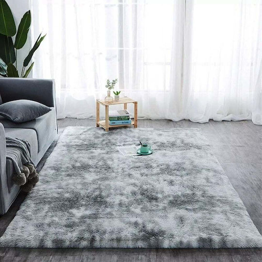 Strado Carpets Противоплъзгащо Килим Правоъгълена Shaggy Светло сиво