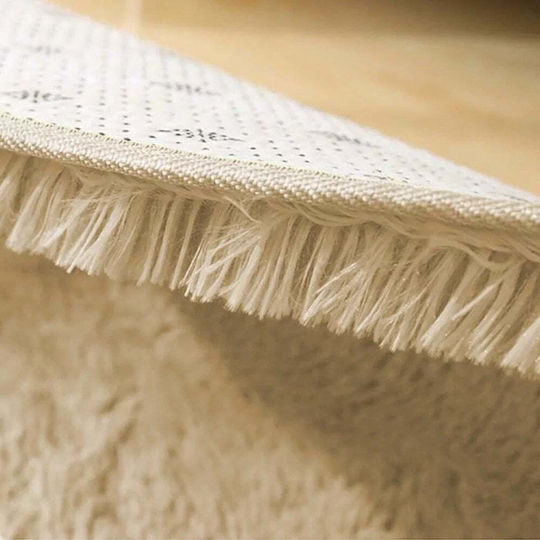 Strado Carpets Shaggy Rectangular Rug Cappuccinocamel (Light Brown) 60x90cm