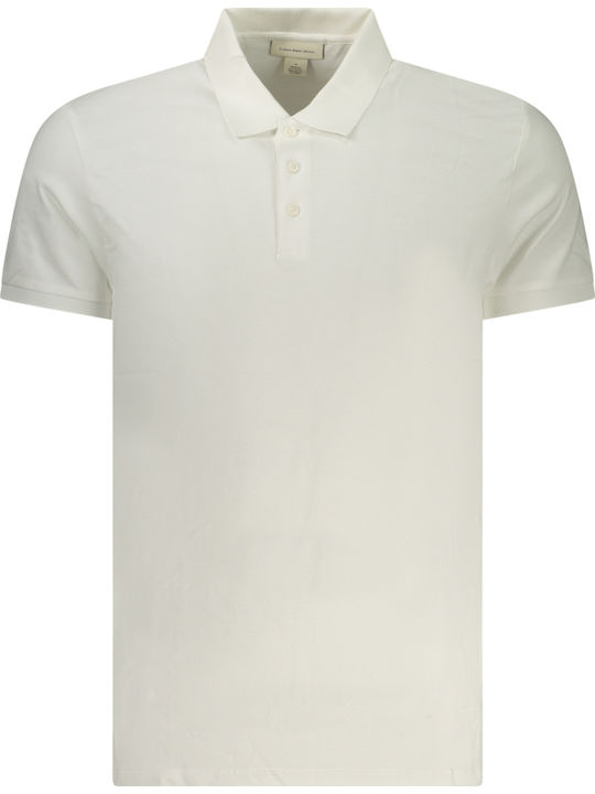 Polo Herrenbluse Kurzarm Weiß
