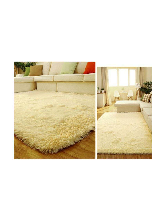 Strado Carpets Противоплъзгащо Килим Правоъгълена Shaggy Сив