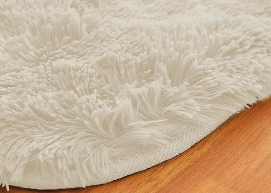 Strado Carpets Rug Rectangular Shaggy Cream Beige