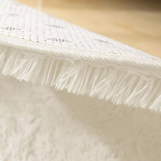 Strado Carpets Rug Rectangular Shaggy Cream Beige