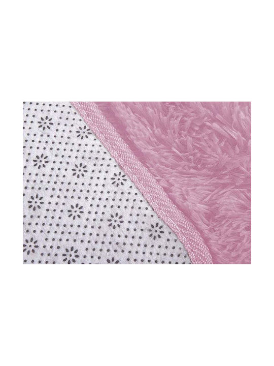 Strado Carpets Rug Rectangular Shaggy Pink